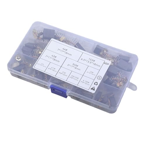 Packung Mit 40 Reparaturen Von Elektropinsel Set Elektrowerkzeugen Mit 10 Größen Für Mahlen Und Bohrer Wartungszubehör Elektromotorbürsten von budebuse