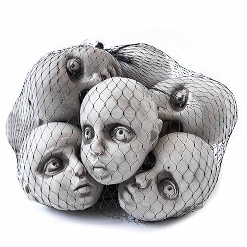 budiniao Halloween Supplies Dekor 10 teiliges Puppen Requisiten Puppen Grusel Requisiten Set, Friedhofs Szenen Dekoration, gruseliger Kopf, Halloween Puppe, Typ+2 von budiniao