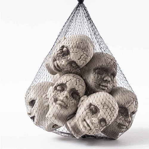 budiniao Halloween Supplies Dekor 10 teiliges Puppen Requisiten Puppen Grusel Requisiten Set, Friedhofs Szenen Dekoration, gruseliger Kopf, Halloween Puppe, Typ+3 von budiniao