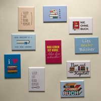 Buchige Magnete Für Den Kühlschrank Oder Deinen Sub-Wagen | Tbr Cart von buecherreich