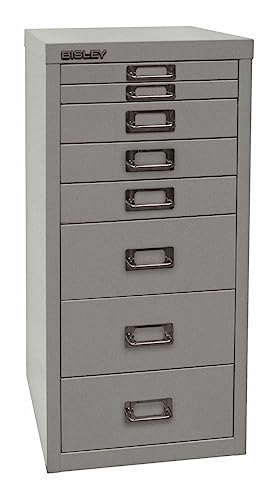 Bisley Multidrawer Schubladenschrank aus Metall mit 8 Schubladen DIN A4 ohne Sockel - Farbe: Silber Bisley Multidrawer Schubladenschrank aus Metall mit 8 Schubladen DIN A4 ohne Sockel - Farbe: Silber von bümö