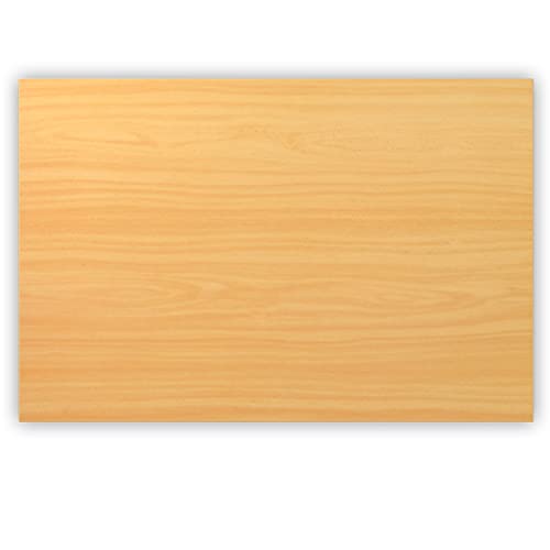 Bümö Tischplatte 120x80 cm in Buche, Schreibtischplatte aus Holz, Holzplatte, Spanplatte Kratzfest beschichtet, ABS-Kante, 120 kg Tragkraft für DIY Homeoffice Schreibtisch & mehr von bümö