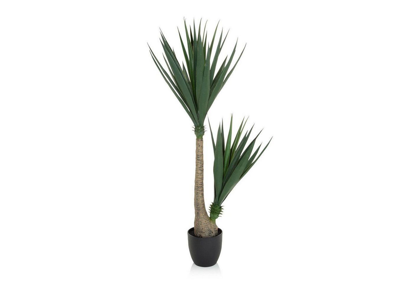 Künstliche Zimmerpflanze Deko Pflanzen, bümö, Höhe 135 cm, Kunstpflanze: Palmlilie / Yucca für innen- und außen von bümö