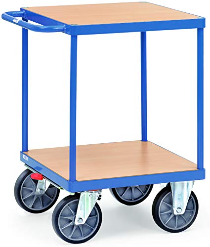 Massiver Mini-Tischwagen Transportwagen Traglast: 500 kg - schwerer Plattformwagen mit 2 Etagen je 60x60 cm | Transportkarre Lagerwagen Massiver Mini-Tischwagen Transportwagen Traglast: 500 kg - schwerer Plattformwagen mit 2 Etagen je 60x60 cm | Transportkarre Lagerwagen von bümö