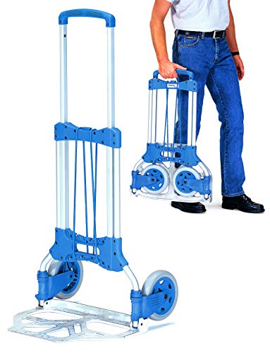 Sackkarre falt- & klappbar | tragbare Transporthilfe - Eigengewicht nur 5,2 kg | Traglast: 125 kg - Fasskarre aus Aluminium Sackkarre falt- & klappbar | tragbare Transporthilfe - Eigengewicht nur 5,2 kg | Traglast: 125 kg - Fasskarre aus Aluminium von bümö
