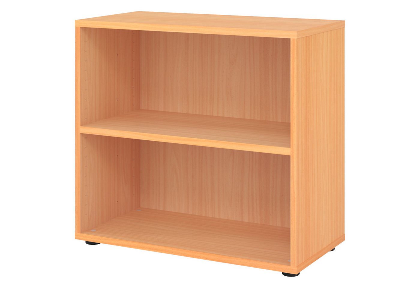 bümö Aktenregal smart Regal, Büroregal - 2 Ordnerhöhen, Dekor: Buche von bümö