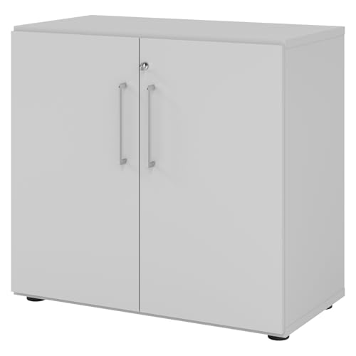 bümö Aktenschrank abschließbar, Büroschrank Holz 80cm breit in grau - abschließbarer Schrank mit Aktenregal für's Büro & Arbeitszimmer, Büro Möbel Ordnerschrank mit Schloss bümö Aktenschrank abschließbar, Büroschrank Holz 80cm breit in grau - abschließbarer Schrank mit Aktenregal für's Büro & Arbeitszimmer, Büro Möbel Ordnerschrank mit Schloss von bümö