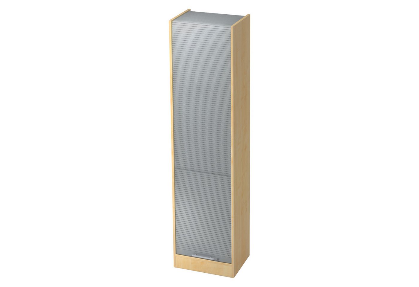 bümö Aktenschrank office Rollladenschrank Dekor: Ahorn/Silber - Griffe: Relinggriff (Kunststoff) von bümö
