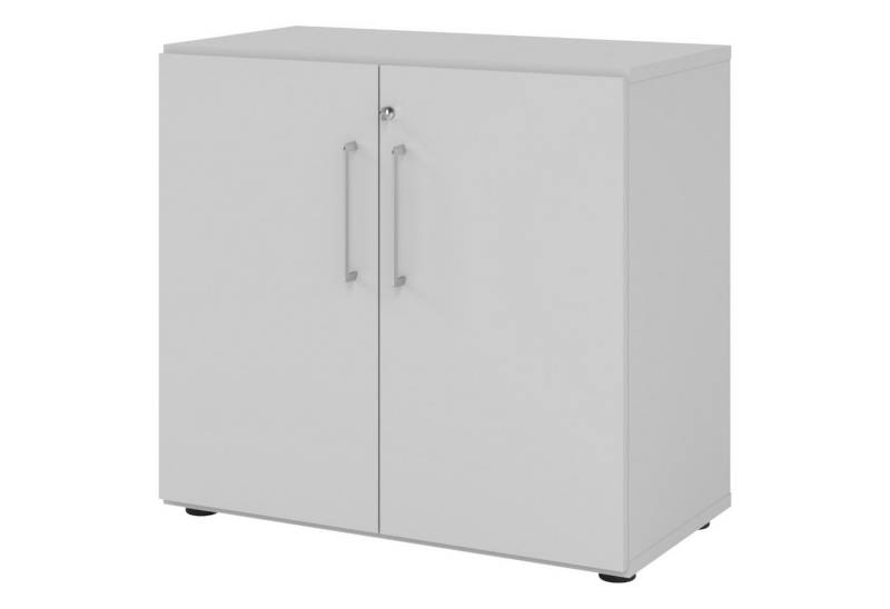 bümö Aktenschrank smart Büroschrank - 2 Ordnerhöhen Dekor: Grau von bümö