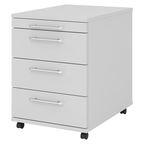 bümö Basic Rollcontainer mit Schubladen, Container aus Holz in grau - Rollwagen für's Büro als Schreibtisch Unterschrank, Bürocontainer od. Schreibtischcontainer mit Relinggriffe bümö Basic Rollcontainer mit Schubladen, Container aus Holz in grau - Rollwagen für's Büro als Schreibtisch Unterschrank, Bürocontainer od. Schreibtischcontainer mit Relinggriffe von bümö