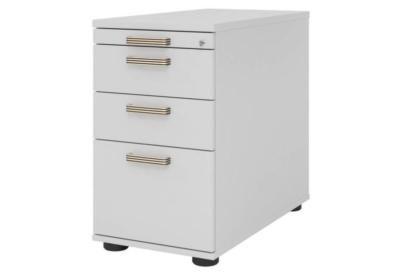 bümö Container office Standcontainer - mit Hängeregistratur Dekor: Grau mit Streifengriff (Kunststoff) von bümö