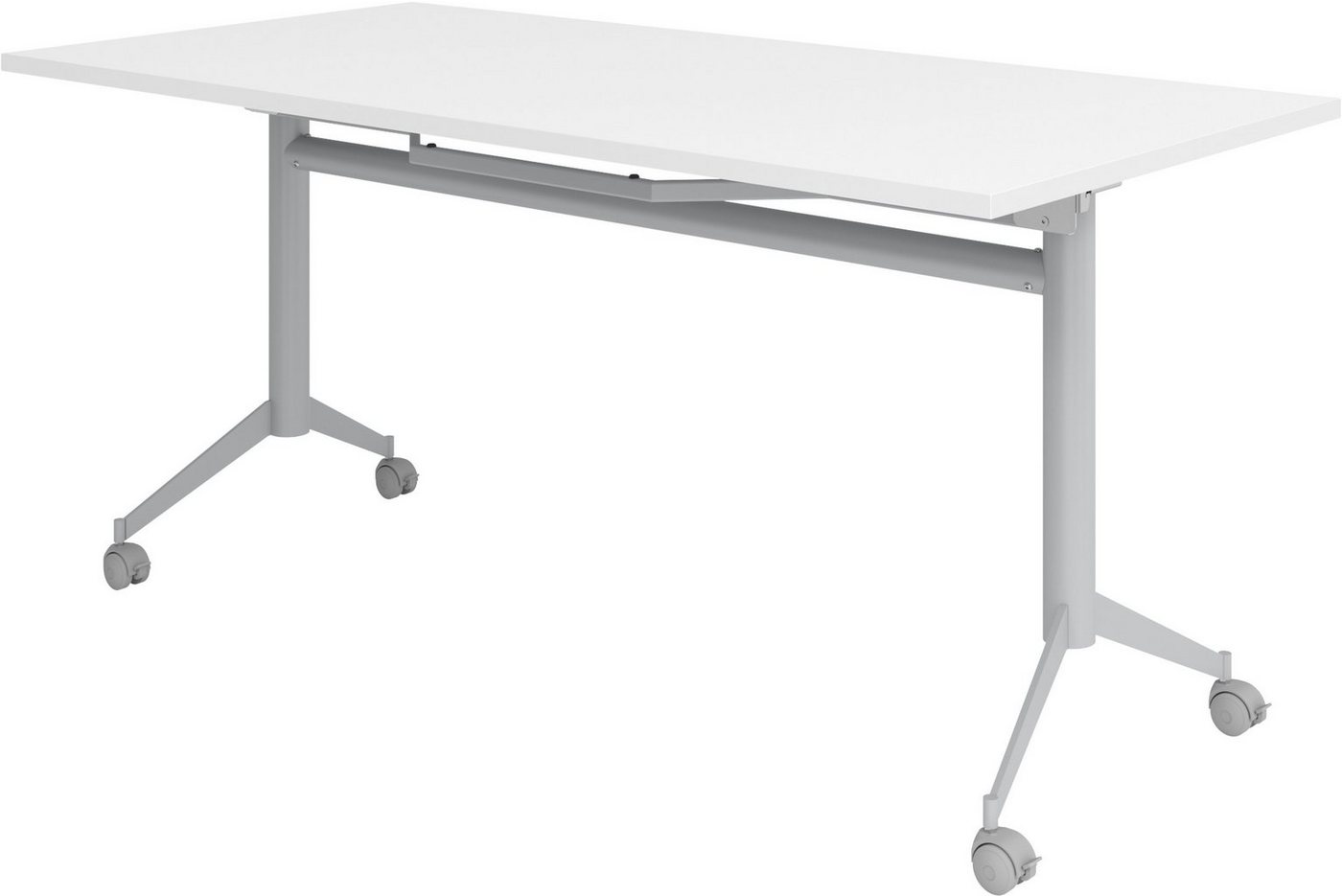 bümö Klapptisch Klapptisch fahrbar KF - Arbeitshöhe: 75 cm, - Dekor: Weiß von bümö