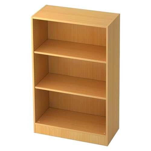 bümö Office Regal Buche, Standregal Holz - Aktenregal für Ordner & Bücher, Bücherregal 80 cm breit, 3 OH Regal Wand, Büroregal, Holzregal, Ordnerregal, Buchregal, Wandregal, Büromöbel bümö Office Regal Buche, Standregal Holz - Aktenregal für Ordner & Bücher, Bücherregal 80 cm breit, 3 OH Regal Wand, Büroregal, Holzregal, Ordnerregal, Buchregal, Wandregal, Büromöbel von bümö