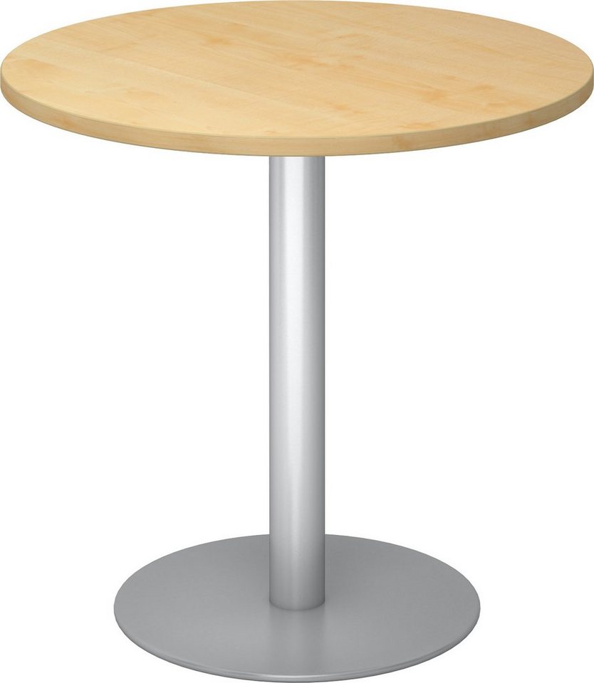 bümö Säulen-Esstisch Pausentisch klein STF - Arbeitshöhe: 74,5 cm, Dekor: Ahorn - Gestell: Silber bümö Säulen-Esstisch Pausentisch klein STF - Arbeitshöhe: 74,5 cm, Dekor: Ahorn - Gestell: Silber von bümö