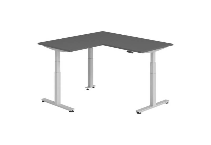 bümö Schreibtisch Eckschreibtisch XDSMW, Eckform: 160 x 160 cm - Dekor: Graphit von bümö