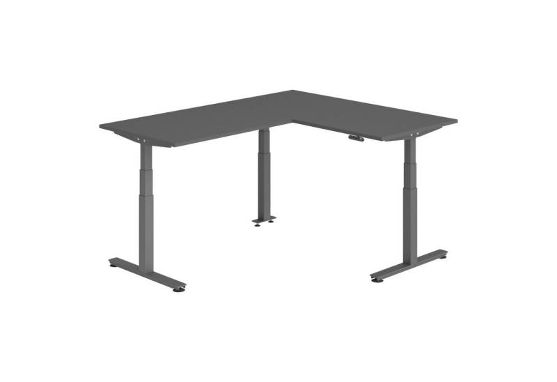 bümö Schreibtisch Eckschreibtisch XDSMW, Eckform: 160 x 200 cm - Dekor: Graphit von bümö