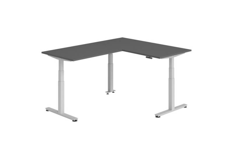 bümö Schreibtisch Eckschreibtisch XDSMW, Eckform: 160 x 200 cm - Dekor: Graphit von bümö
