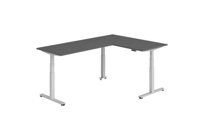 bümö Schreibtisch Eckschreibtisch XDSMW, Eckform: 160 x 240 cm - Dekor: Graphit von bümö