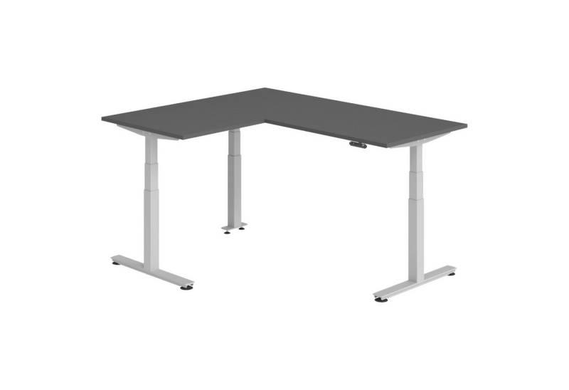bümö Schreibtisch Eckschreibtisch XDSMW, Eckform: 180 x 160 cm - Dekor: Graphit von bümö