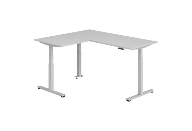 bümö Schreibtisch Eckschreibtisch XDSMW, Eckform: 180 x 160 cm - Dekor: Grau von bümö