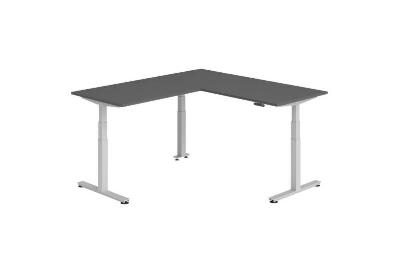 bümö Schreibtisch Eckschreibtisch XDSMW, Eckform: 180 x 200 cm - Dekor: Graphit von bümö