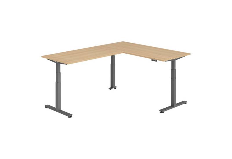 bümö Schreibtisch Eckschreibtisch XDSMW, Eckform: 180 x 240 cm - Dekor: Eiche von bümö