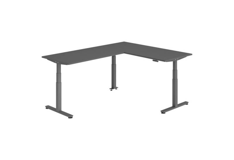 bümö Schreibtisch Eckschreibtisch XDSMW, Eckform: 180 x 240 cm - Dekor: Graphit von bümö
