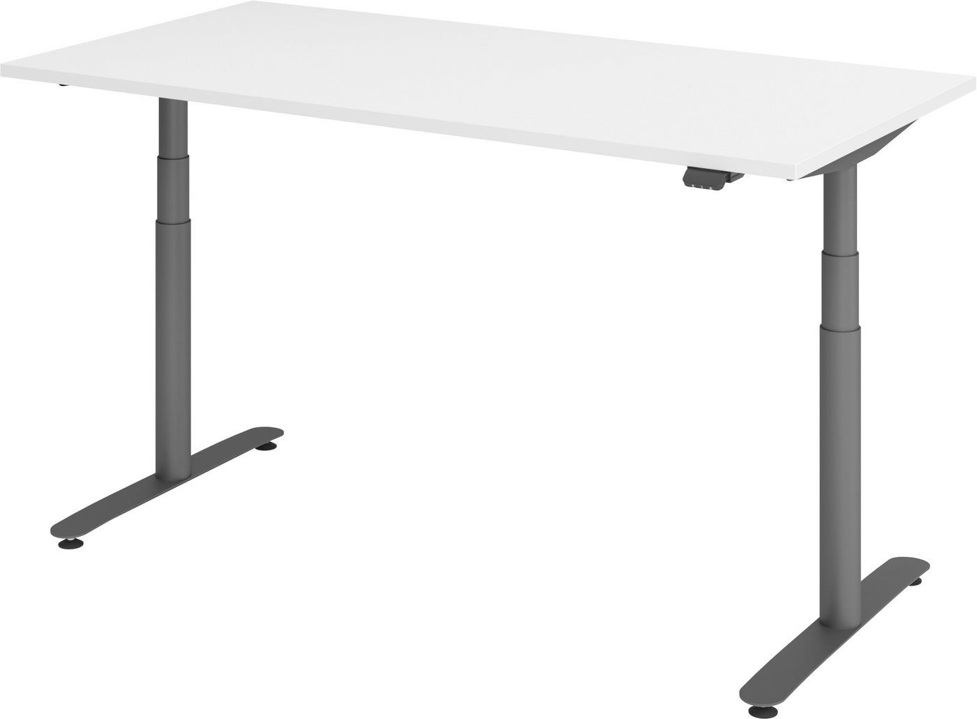 bümö Schreibtisch elektrisch Bluetooth & App XDLR - Arbeitshöhe: elektrisch höhenverst, Rechteck: 160 x 80 cm - Dekor: Weiß - Gestell: Graphit bümö Schreibtisch elektrisch Bluetooth & App XDLR - Arbeitshöhe: elektrisch höhenverst, Rechteck: 160 x 80 cm - Dekor: Weiß - Gestell: Graphit von bümö