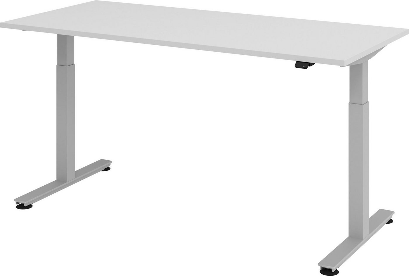 bümö Schreibtisch elektrisch XMST - Arbeitshöhe: elektrisch höhenverstellbar, Rechteck: 180 x 80 cm - Dekor: Grau von bümö