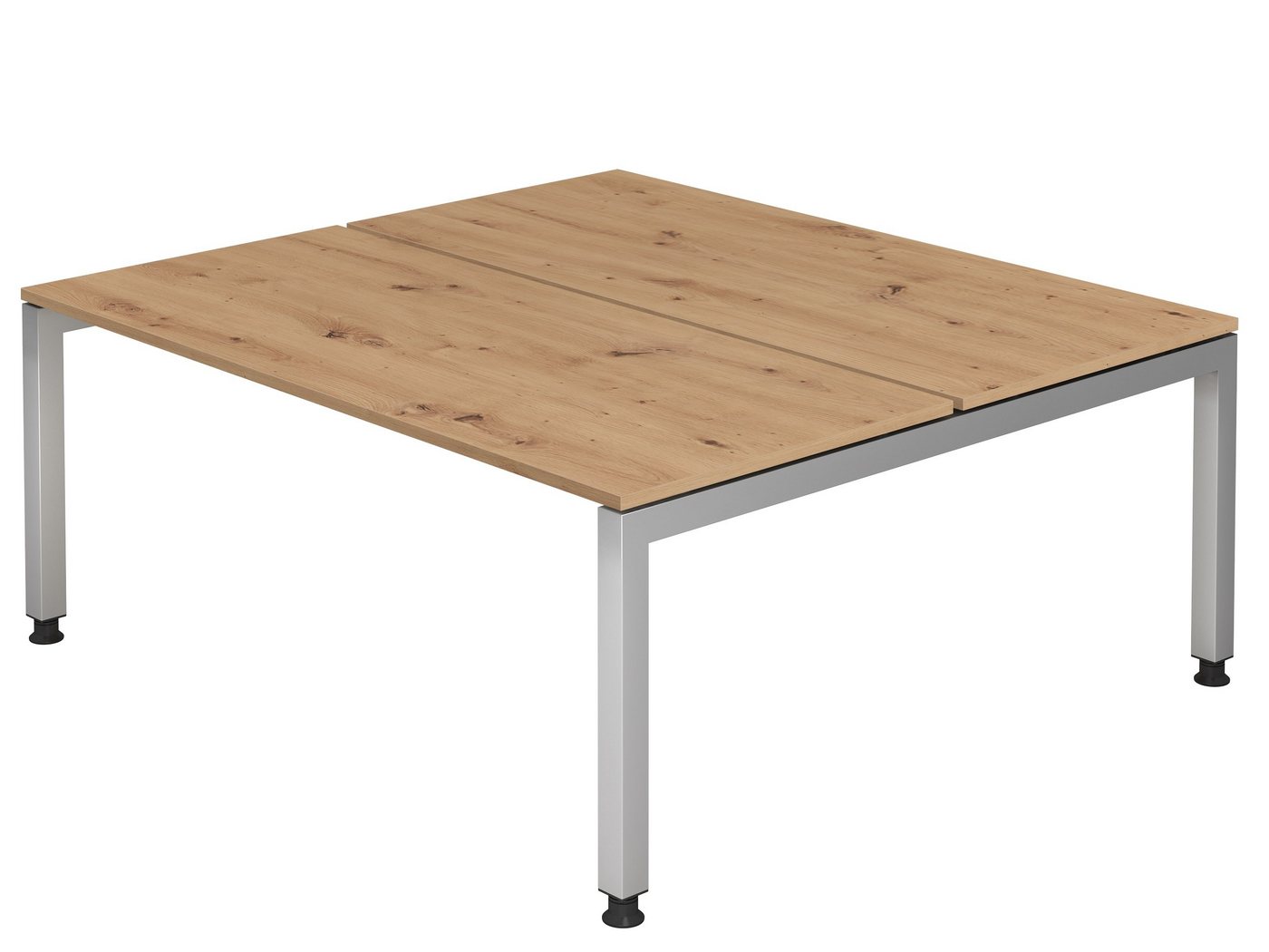 bümö Schreibtisch Team JD - Arbeitshöhe:, Rechteck: 180 x 162,5 cm - Dekor: Asteiche von bümö