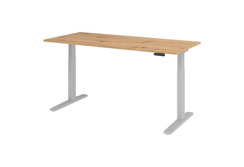 bümö Schreibtisch XMKA Schreibtisch, Rechteck: 180 x 80 cm - Dekor: Asteiche - Gestell: Silber bümö Schreibtisch XMKA Schreibtisch, Rechteck: 180 x 80 cm - Dekor: Asteiche - Gestell: Silber von bümö
