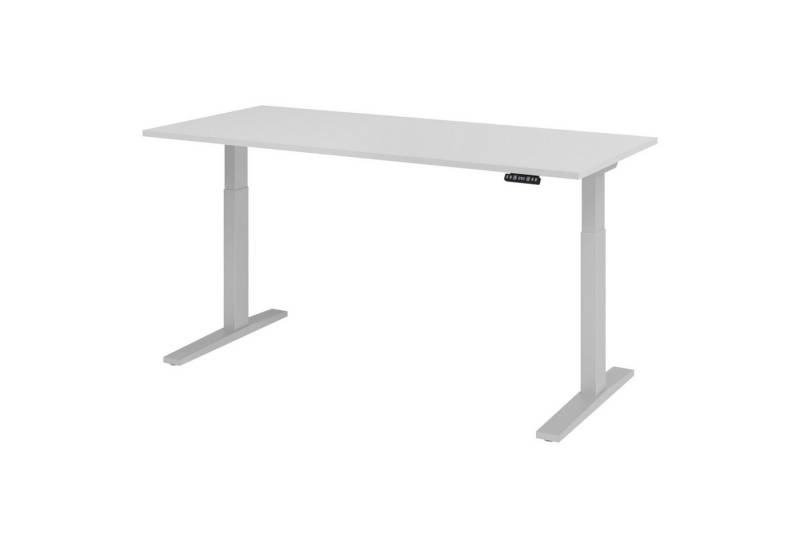 bümö Schreibtisch XMKA Schreibtisch, Rechteck: 180 x 80 cm - Dekor: Grau - Gestell: Silber bümö Schreibtisch XMKA Schreibtisch, Rechteck: 180 x 80 cm - Dekor: Grau - Gestell: Silber von bümö