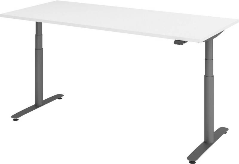 bümö Schreibtisch elektrisch Bluetooth & App XDLR - Arbeitshöhe:, Rechteck: 180 x 80 cm - Dekor: Weiß - Gestell: Graphit bümö Schreibtisch elektrisch Bluetooth & App XDLR - Arbeitshöhe:, Rechteck: 180 x 80 cm - Dekor: Weiß - Gestell: Graphit von bümö
