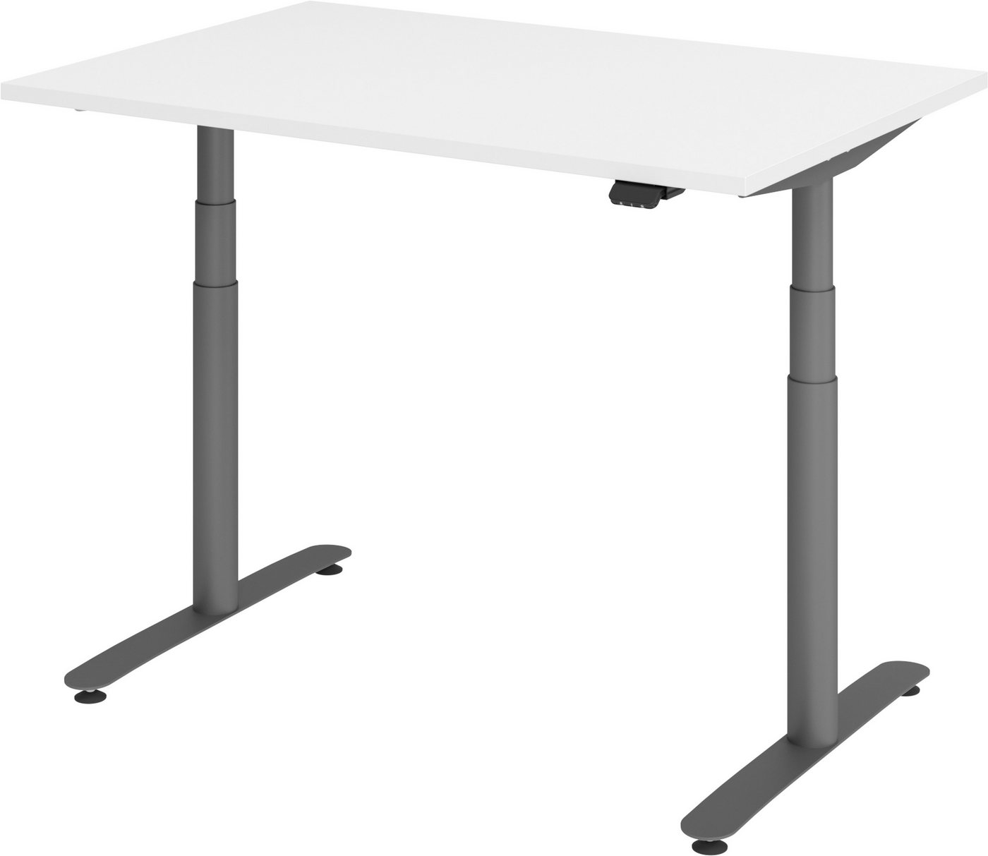 bümö Schreibtisch elektrisch Bluetooth & App XDLR - Arbeitshöhe:, Rechteck: 120 x 80 cm - Dekor: Weiß - Gestell: Graphit bümö Schreibtisch elektrisch Bluetooth & App XDLR - Arbeitshöhe:, Rechteck: 120 x 80 cm - Dekor: Weiß - Gestell: Graphit von bümö
