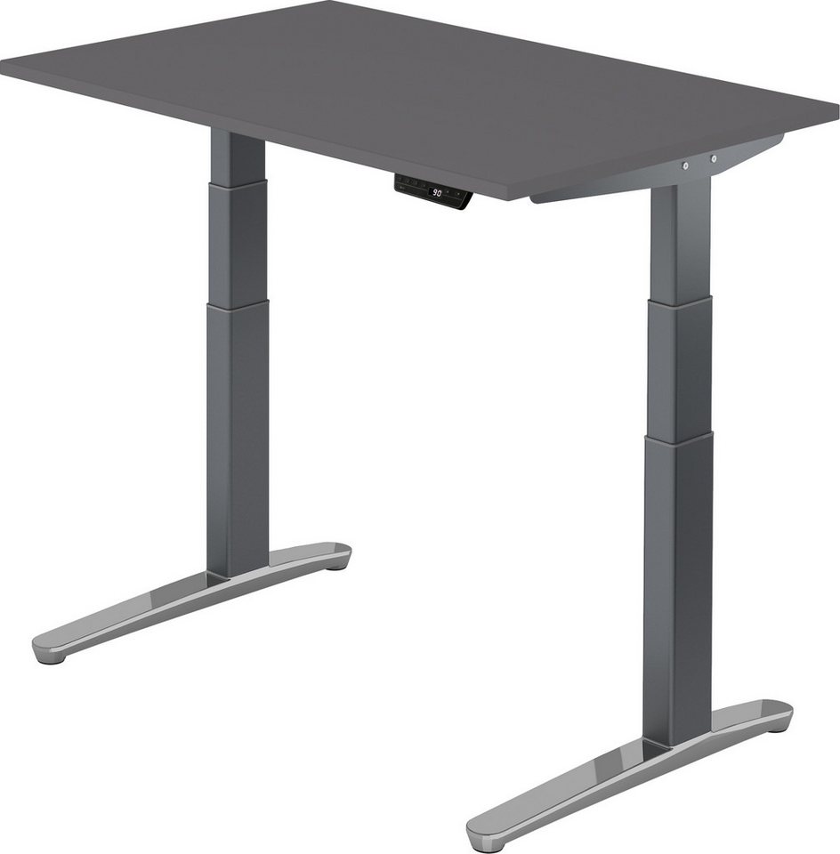 bümö Schreibtisch elektrisch XBHM - Arbeitshöhe:, Rechteck: 120 x 80 cm - Dekor: Graphit - Gestell: Graphit/Alu poliert bümö Schreibtisch elektrisch XBHM - Arbeitshöhe:, Rechteck: 120 x 80 cm - Dekor: Graphit - Gestell: Graphit/Alu poliert von bümö