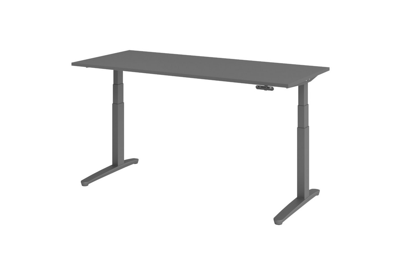bümö Schreibtisch elektrisch XBHM elektrisch höhenverstellbar, Rechteck: 180 x 80 cm - Dekor: Graphit - Gestell: Graphit bümö Schreibtisch elektrisch XBHM elektrisch höhenverstellbar, Rechteck: 180 x 80 cm - Dekor: Graphit - Gestell: Graphit von bümö