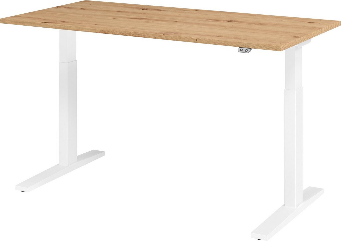 bümö Schreibtisch elektrisch XMKA - Arbeitshöhe:, Rechteck: 160 x 80 cm - Dekor: Asteiche - Gestell: Weiß bümö Schreibtisch elektrisch XMKA - Arbeitshöhe:, Rechteck: 160 x 80 cm - Dekor: Asteiche - Gestell: Weiß von bümö