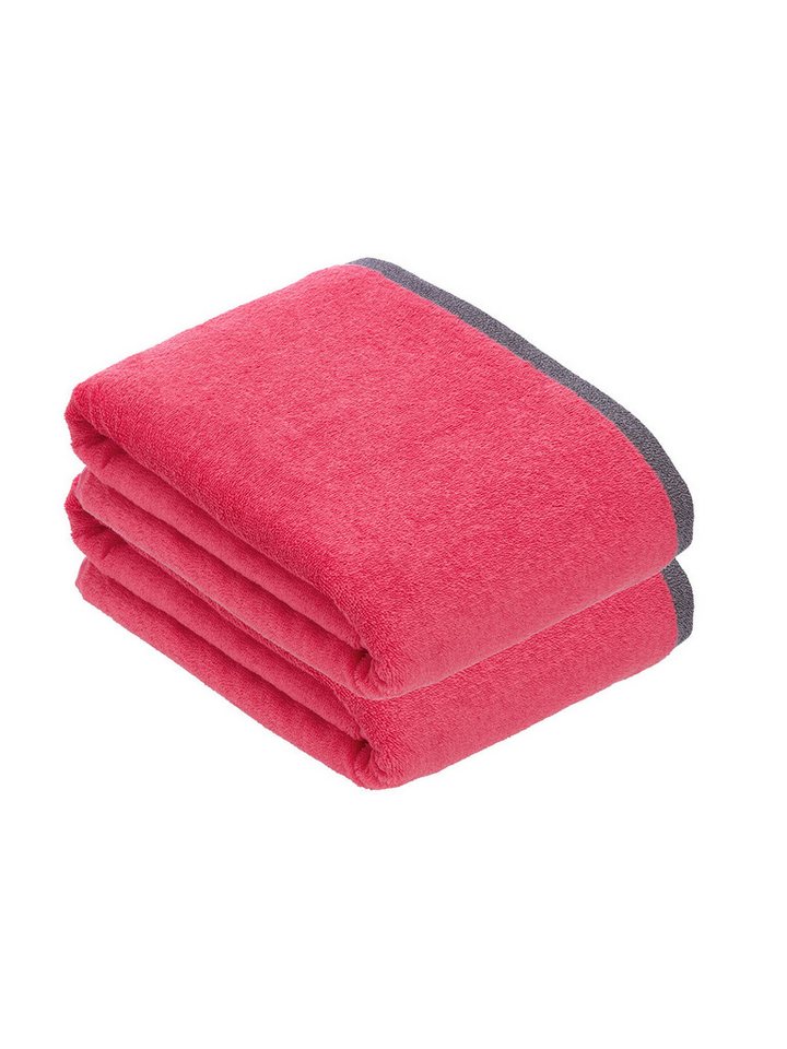 bugatti Badetücher 2er Pack Badetuch Prato, Frottier (Spar-Set, 2-St), hohe Markenqualität von bugatti