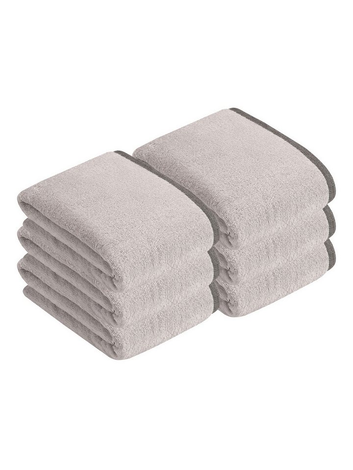 bugatti Badetücher 6er Pack Badetuch Prato, Frottier (Spar-Set, 6-St), hohe Markenqualität von bugatti