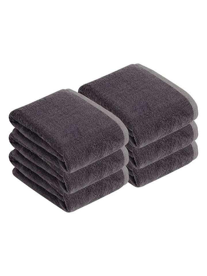 bugatti Badetücher 6er Pack Badetuch Prato, Frottier (Spar-Set, 6-St), hohe Markenqualität von bugatti