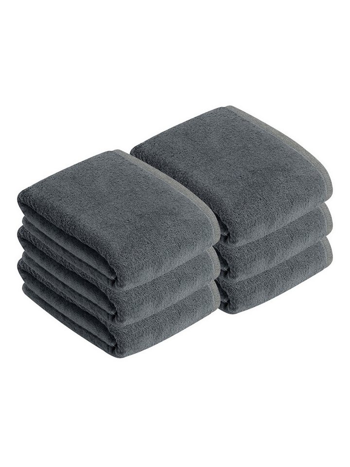 bugatti Badetücher 6er Pack Badetuch Prato, Frottier (Spar-Set, 6-St), hohe Markenqualität von bugatti