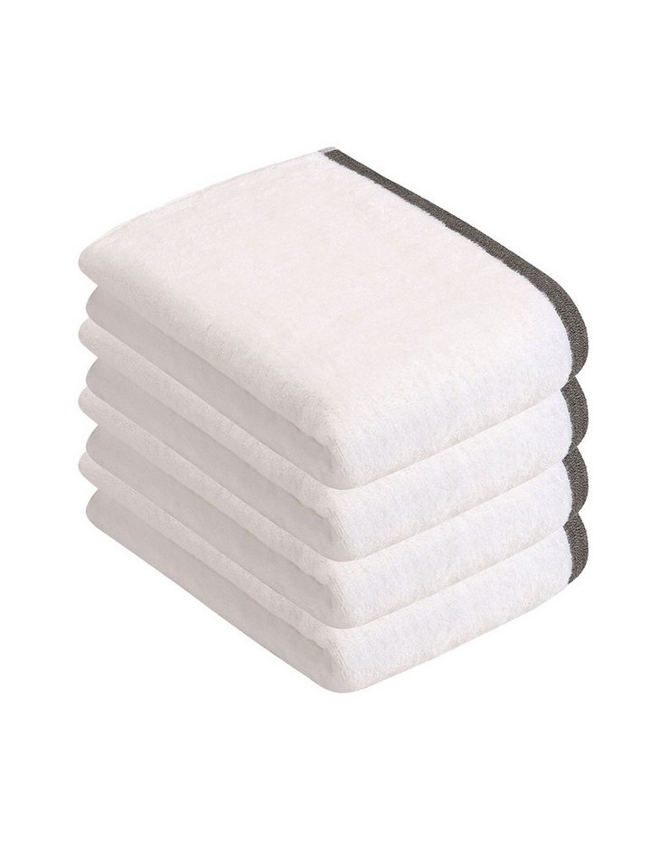 bugatti Duschtücher 4er Pack Duschtuch Prato, Frottier (Spar-Set, 4-St), hohe Markenqualität von bugatti