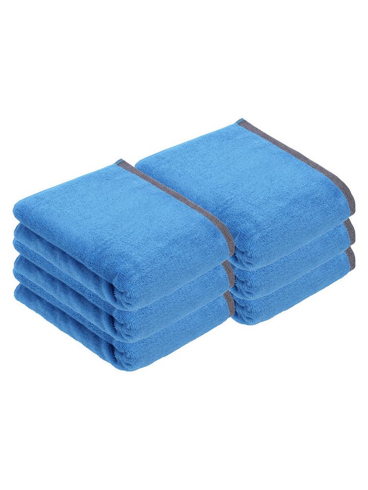 bugatti Duschtücher 6er Pack Duschtuch Prato, Frottier (Spar-Set, 6-St), hohe Markenqualität von bugatti