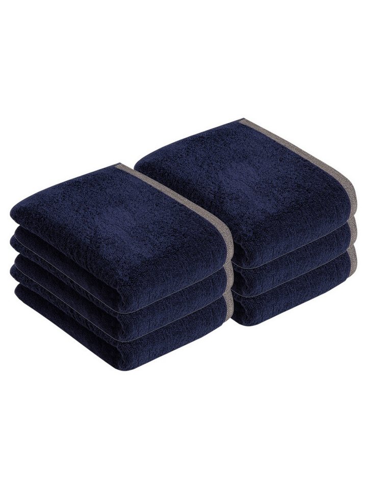 bugatti Duschtücher 6er Pack Duschtuch Prato, Frottier (Spar-Set, 6-St), hohe Markenqualität von bugatti