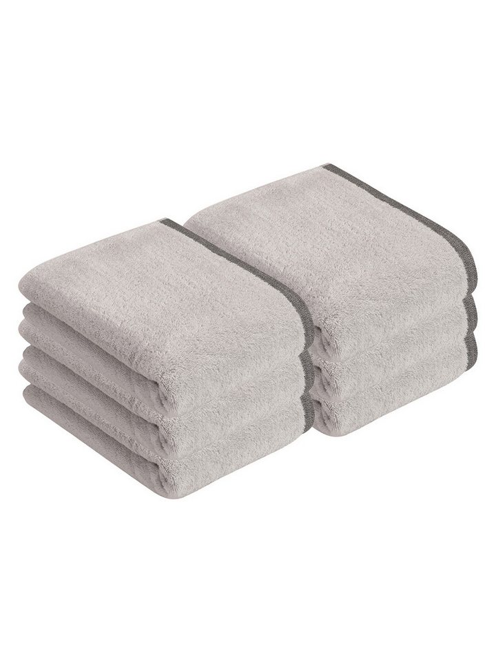 bugatti Duschtücher 6er Pack Duschtuch Prato, Frottier (Spar-Set, 6-St), hohe Markenqualität von bugatti