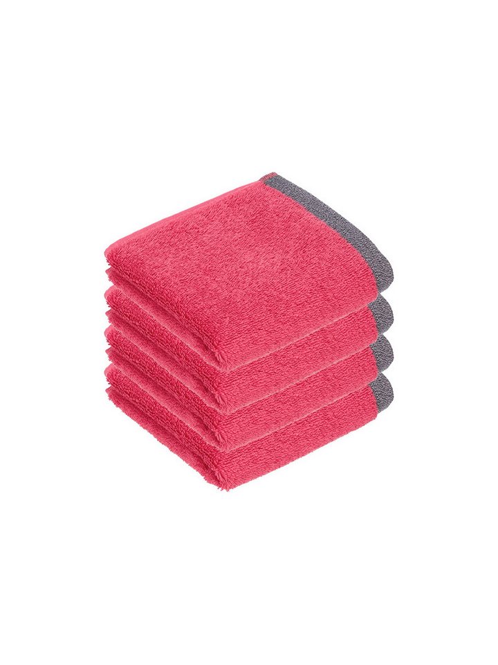 bugatti Gästehandtücher 4er Pack Gästetuch Prato, Frottier (Spar-Set, 4-St), hohe Markenqualität von bugatti