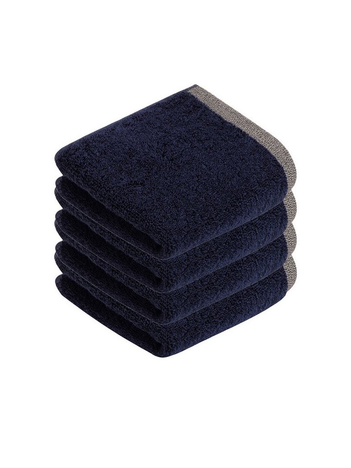 bugatti Gästehandtücher 4er Pack Gästetuch Prato, Frottier (Spar-Set, 4-St), hohe Markenqualität von bugatti