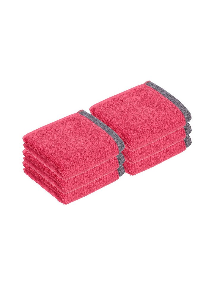 bugatti Gästehandtücher 6er Pack Gästetuch Prato, Frottier (Spar-Set, 6-St), hohe Markenqualität von bugatti