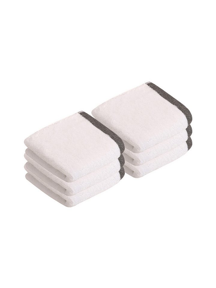 bugatti Gästehandtücher 6er Pack Gästetuch Prato, Frottier (Spar-Set, 6-St), hohe Markenqualität von bugatti