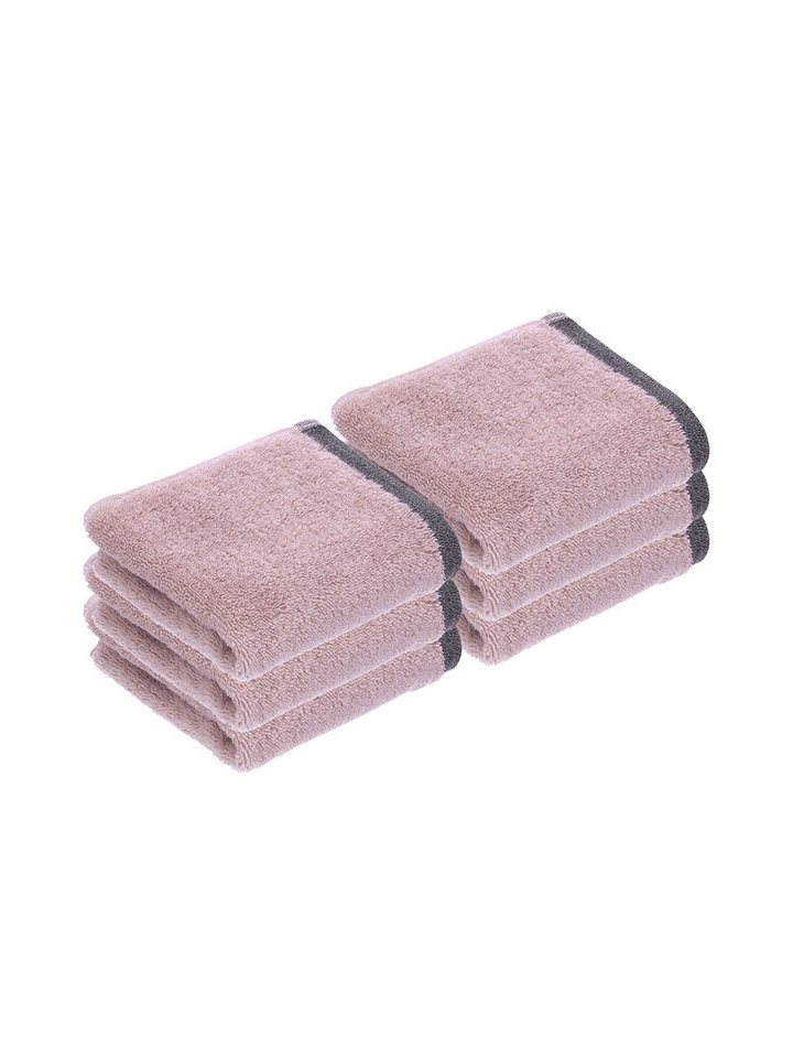 bugatti Gästehandtücher 6er Pack Gästetuch Prato, Frottier (Spar-Set, 6-St), hohe Markenqualität von bugatti